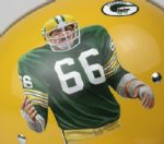 Ray Nitschke Green Bay Packers Memorial R2K Suspension Reproduction Helmet w/ Nitschke Painted Image