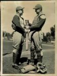 1941 Bob Scheffing, Clyde McCullough Chicago Cubs "The Sporting News Collection Archives" Original Type 1 Photo (Sporting News Collection Hologram/MEARS Type 1 Photo LOA)