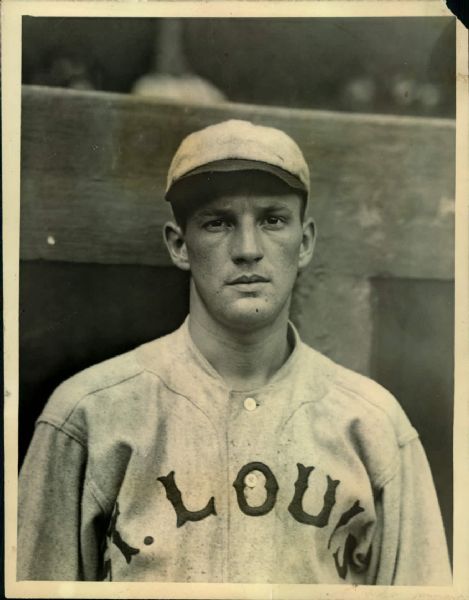 1918 circa Cliff Heathcote St. Louis Cardinals "The Sporting News Collection Archives" Original Type 1 6.5" x 8.5" Photo (Sporting News Collection Hologram/MEARS Type 1 Photo LOA)