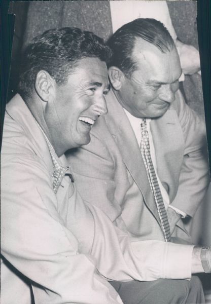 1955-57 Ted Williams Boston Red Sox "The Sporting News Collection Archives" Original Type 1 7"x9" Photos - Lot of 2 - (Sporting News Collection Hologram/MEARS Type 1 Photo LOA)