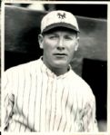 1926 Emil Meusel New York Giants "The Sporting News Collection Archives" Original Type 1 8" x 10" Photo (Sporting News Collection Hologram/MEARS Type 1 Photo LOA)