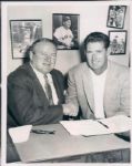 1955-57 Ted Williams Boston Red Sox The Sporting News Collection Archives Original Type 1 7x9 Photos - Lot of 2 - (Sporting News Collection Hologram/MEARS Type 1 Photo LOA)