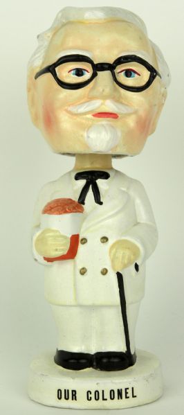 1960s Iconic Colonel Sanders Kentucky Fried Chicken Advertising Bobbing Head  Nodder 
