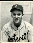 1939-46 circa Barney McCosky Detroit Tigers "The Sporting News Collection Archives" Original Type 1 7" x 9" Photo (Sporting News Collection Hologram/MEARS Type 1 Photo LOA)