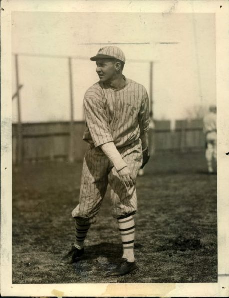 1923 Hugh McQuillan New York Giants "The Sporting News Collection Archives" Original Type 1 6.5" x 8.5" Photo (Sporting News Collection Hologram/MEARS Type 1 Photo LOA)
