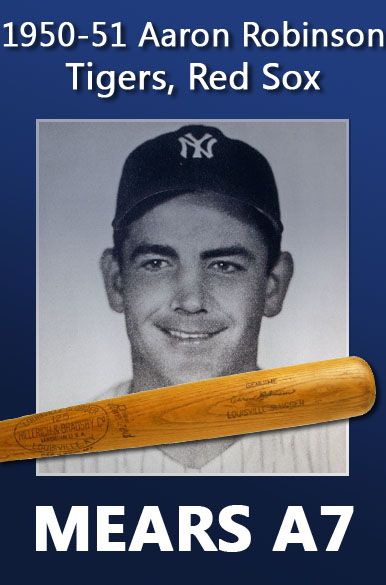1950-51 Aaron Robinson H&B Louisville Slugger Game Used Bat (MEARS A7)