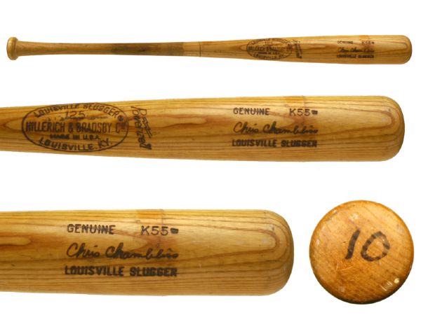 1978-1979 Chris Chambliss New York Yankees H&B Louisville Slugger Professional Model Game Used Bat (MEARS A8.5)