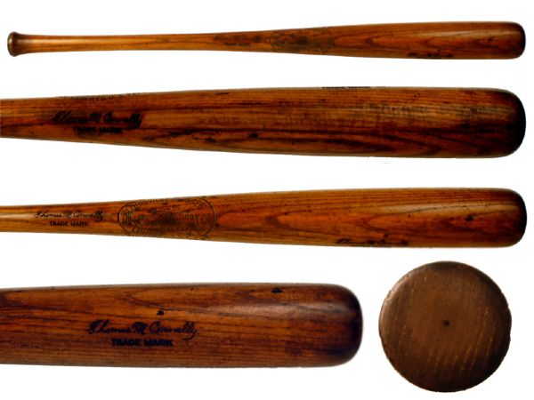 1923 Thomas M. Connelly New York Yankees H&B Louisville Slugger Professional Model Side Written Game Used Bat (MEARS A10)