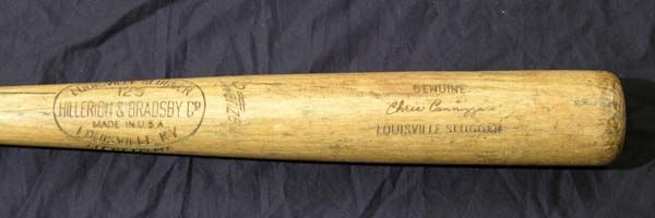 1950s Chris Cannizzaro H&B Louisville Slugger Professional Model Game Used Bat (Minor League) MEARS A7