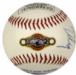 1996 Bud Selig Single Signed Groundbreaking Day Milwaukee Brewers Baseball - JSA