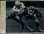 1985 Reggie White & Doug Flutie USFL Type 1 10" x 7 1/2" Laser Photo (Denver Post Archives /MEARS Type 1 Photo LOA)