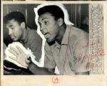 1963-65 Cassius Clay / Muhammad Ali "Chicago Sun-Times" Original Type 1 Photo (Chicago Sun-Times Hologram/MEARS Type 1 Photo LOA) - Lot of 7