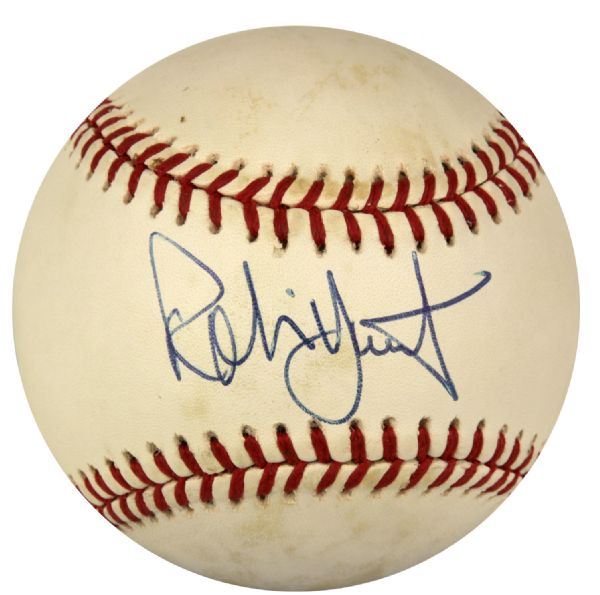 1984-94 Robin Yount Milwaukee Brewers Single Signed OAL (Brown) Baseball - JSA
