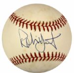 1984-94 Robin Yount Milwaukee Brewers Single Signed OAL (Brown) Baseball - JSA
