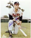 1953-65 Eddie Mathews Milwaukee Braves Signed Photo - Lot of 9 JSA