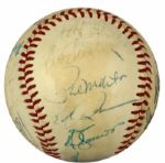 1982 Milwaukee Brewers World Series Team Signed OAL (MacPhail) Baseball w/ 27 Sigs. Incl. Harvey Kuenn Robin Yount Pete Vuckovich Paul Molitor - JSA
