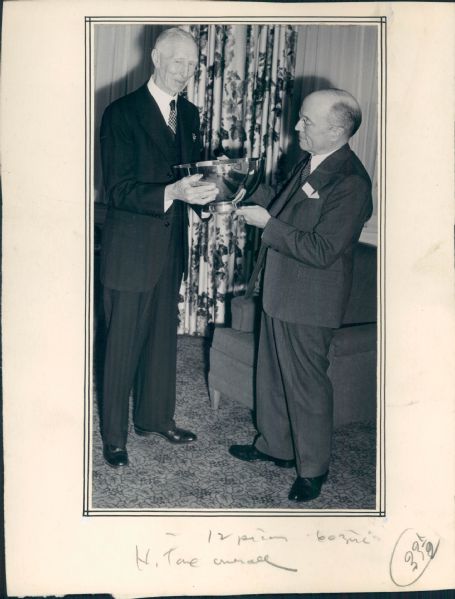 1930s-40s Connie Mack Philadelphia As "The Sporting News Collection Archives" Original Type 1 Production Art (Sporting News Collection Hologram/MEARS Type 1 Photo LOA)
