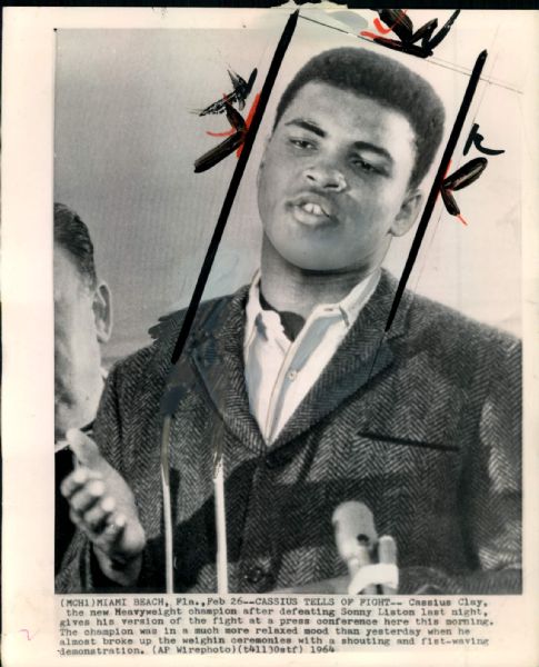 1964-77 Cassius Clay / Muhammad Ali "Chicago Sun-Times" Original Type 1 Photo (Chicago Sun-Times Hologram/MEARS Type 1 Photo LOA) - Lot of 12