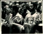 1967-77 Walt Frazier New York Knicks Warmup Jacket Type 1 8 x 10 Photo SPORT Magazine Collection Hologram (MEARS Type 1 Photo LOA) - Lot of 4