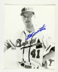 1953-65 Eddie Mathews Milwaukee Braves Signed Photo - Lot of 9 JSA