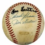 1982 Milwaukee Brewers World Series Team Signed OAL (MacPhail) Baseball w/ 27 Sigs. Incl. Harvey Kuenn Robin Yount Pete Vuckovich Paul Molitor - JSA