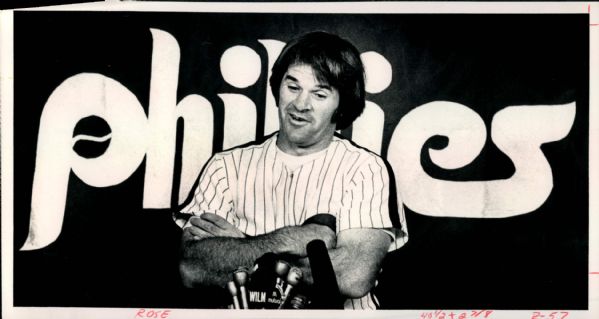 1981 Pete Rose Philadelphia Phillies "The Sporting News Collection Archives" Original Type 1 Photo (Sporting News Collection Hologram/MEARS Type 1 Photo LOA) - Lot of 2