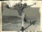 1935 Edwin "Alabama" Pitts Philadelphia Eagles "The Sporting News Collection Archives" Original Type 1 7" x 9" Photo (Sporting News Collection Hologram/MEARS Type 1 Photo LOA) - Lot of 2