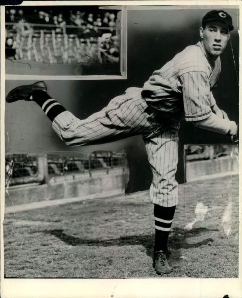 1938 Bob Feller Cleveland Indians "The Sporting News Collection Archives" Original Type 1 8" x 10" Photo (Sporting News Collection Hologram/MEARS Type 1 Photo LOA)