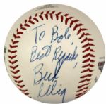 1996 Bud Selig Single Signed Groundbreaking Day Milwaukee Brewers Baseball - JSA