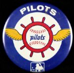 1969 Seattle Pilots Pinback In Wrapper