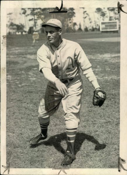 1930 Roy Mahaffey Philadelphia Athletics "The Sporting News Collection Archives" Original Type 1 5" x 7" Photo (Sporting News Collection Hologram/MEARS Type 1 Photo LOA)