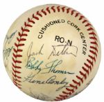 1970-86 Milwaukee Braves Multi Signed ONL (Feeney) Baseball w 12 Sigs. Incl. Hank Aaron Eddie Mathews - JSA