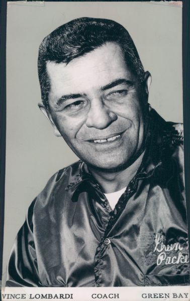 1960 Vince Lombardi Green Bay Packers "The Sporting News Collection Archives" Original Type 1 Photo (Sporting News Collection Hologram/MEARS Type 1 Photo LOA)