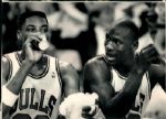 1990 Michael Jordan & Scottie Pippen Chicago Bulls "Chicago Sun-Times" Original Type 1 8" x 11" Photo (Sun Times Hologram/MEARS Type 1 Photo LOA)