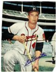 1953-65 Eddie Mathews Milwaukee Braves Signed Photo - Lot of 9 JSA