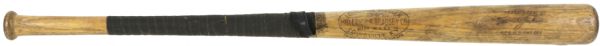 1920s Travis Jackson H&B Louisville Slugger Signature Model 125 Retail Model Bat - New York Giants (MEARS LOA) 