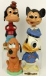 1960s Walt Disney World  Bobbing Heads Nodders Set of (4) - Daffy Duck Goofy Pluto & Mickey Mouse