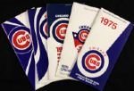 1975-79 Chicago Cubs Media Guide - Lot of 5