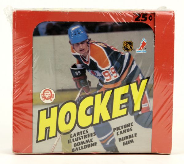 1983 Wayne Gretzky Edmonton Oilers O Pee Chee Display Box