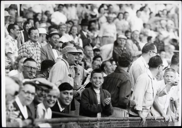 1956 County Stadium Fans Milwaukee Braves "The Sporting News Collection Archives" Original Type 1 10" x 14" Choice Jumbo Oversized Photo (TSN Collection Hologram/MEARS Photo LOA) 1:1, Unique