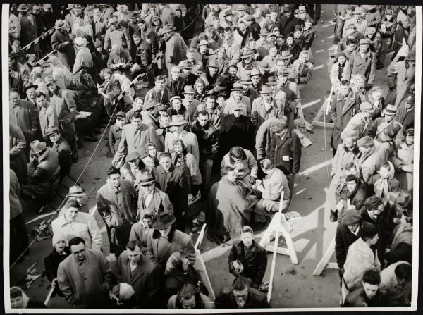 1954 Milwaukee Braves Fans "TSN Collection Archives" Original Type 1 10.5" x 14" Choice Jumbo Oversized Photo (TSN Collection Hologram/MEARS Type 1 Photo LOA) 1:1, Unique 