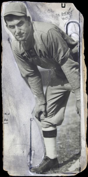 1929 Napoleon Lajoie Cleveland Naps "The Sporting News Collection Archives" Original Type 1 5" x 10 1/2" Production Art (Sporting News Collection Hologram/MEARS Type 1 Photo LOA)