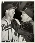 1953-65 Milwaukee Braves Photo Collection - Lot of 12 With Burdette Hank Aaron Warren Spahn Joe Torre 