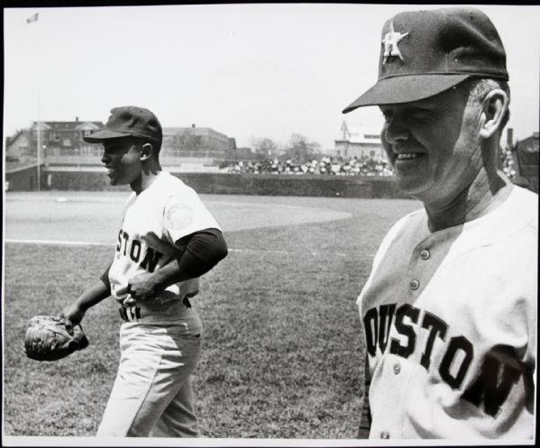 1966 Joe Morgan Nellie Fox Houston Astros "The Sporting News Collection Archives" Original Type 1 9.5" x 11.5" Choice Jumbo Oversized Photo (TSN Collection Hologram/MEARS Photo LOA) 1:1, Unique
