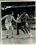 1967-77 circa Walt Frazier NY Knicks vs. John Havlicek Boston Celtics Type 1 8" x 10" Photo SPORT Magazine Collection Hologram (MEARS Type 1 Photo LOA)