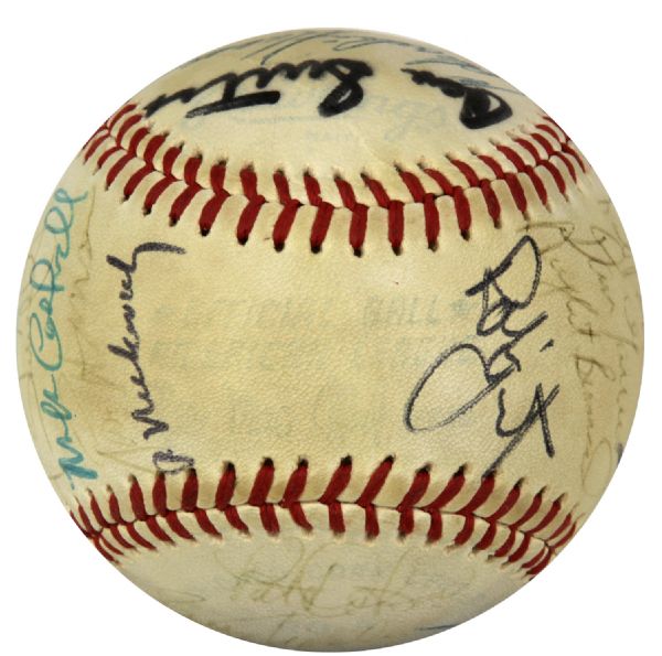 1982 Milwaukee Brewers World Series Team Signed OAL (MacPhail) Baseball w/ 27 Sigs. Incl. Harvey Kuenn Robin Yount Pete Vuckovich Paul Molitor - JSA