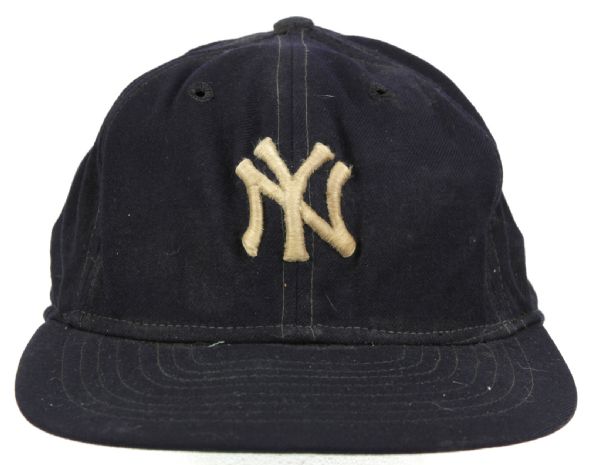 1966 Bill Bryan New York Yankees Game Worn Cap (MEARS LOA)