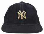 1966 Bill Bryan New York Yankees Game Worn Cap (MEARS LOA)