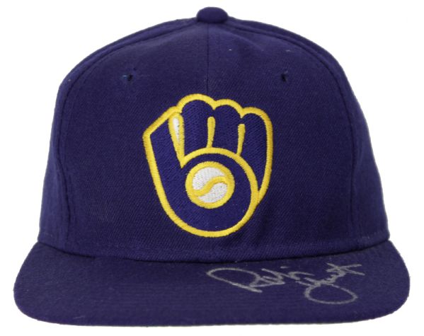 1980s Robin Yount Milwaukee Brewers Signed Authentic Cap 