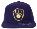 1980s Robin Yount Milwaukee Brewers Signed Authentic Cap 